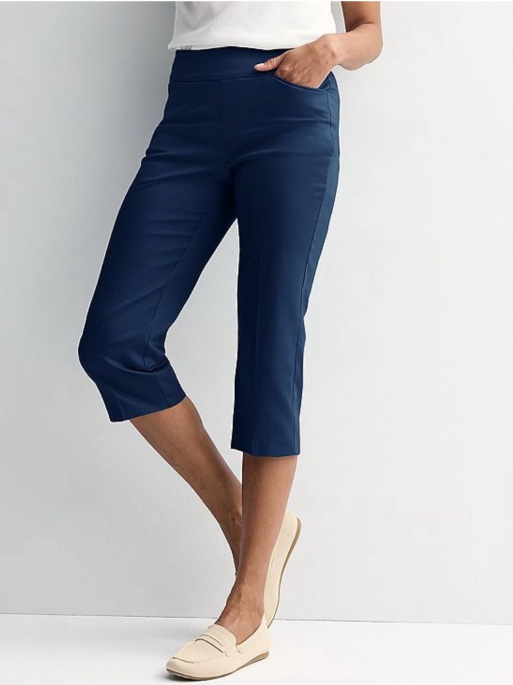 croft & barrow Navy Effortless Stretch Capris